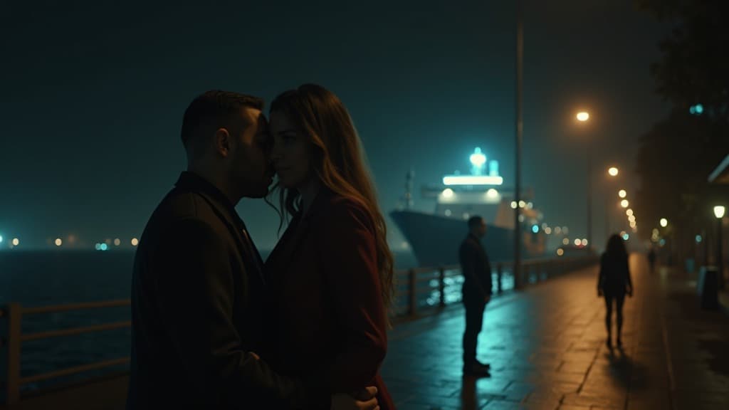 Storyboard Cinemático Generado para Ulises en Muelle Noche